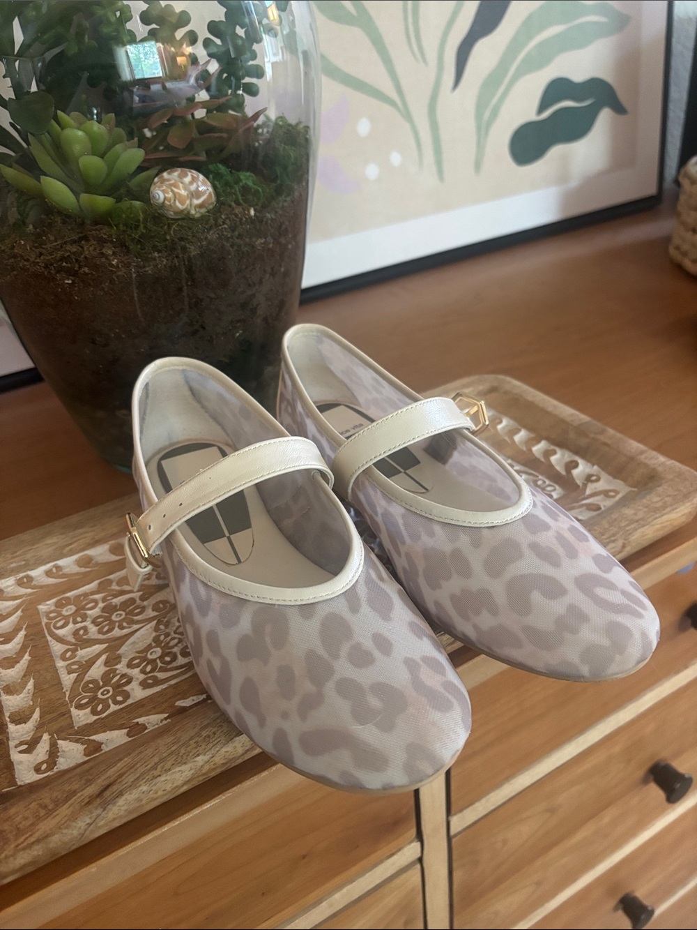 Dolce Vita Mesh Animal Print Flats